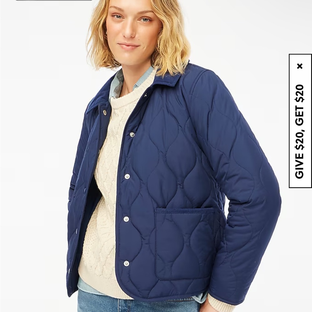 Jcrew quilted barn jacket
